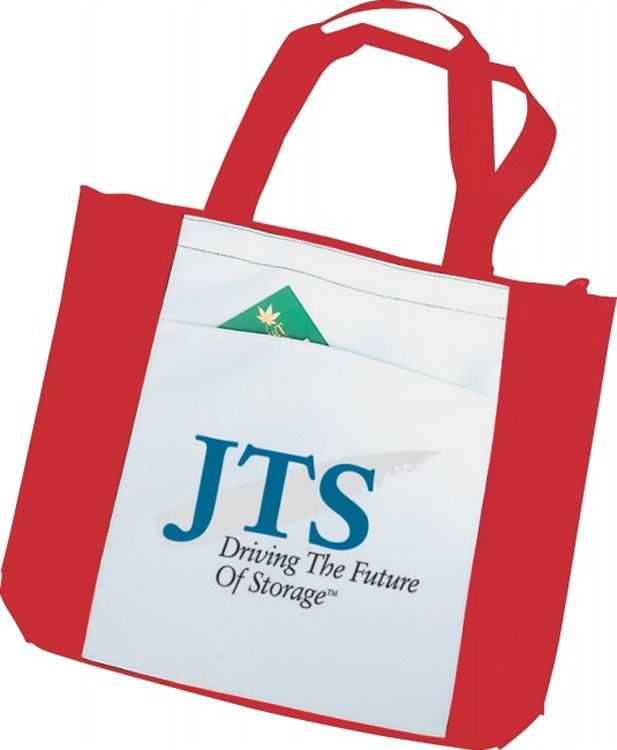 Poly Zippered Tote Bag, custom tote bag with logo imprint 5