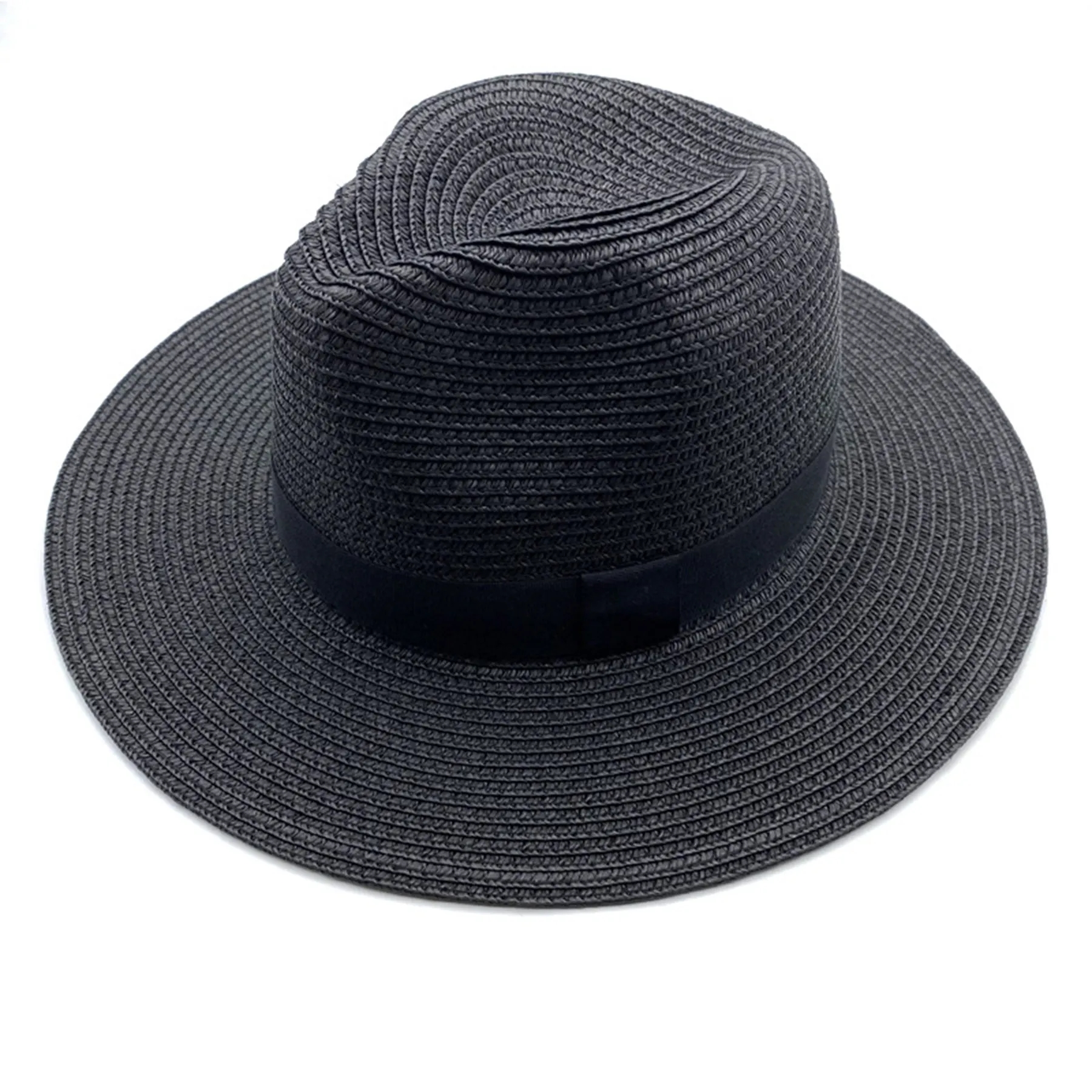 Beach Panama Hats Paper Women Men Straw 6