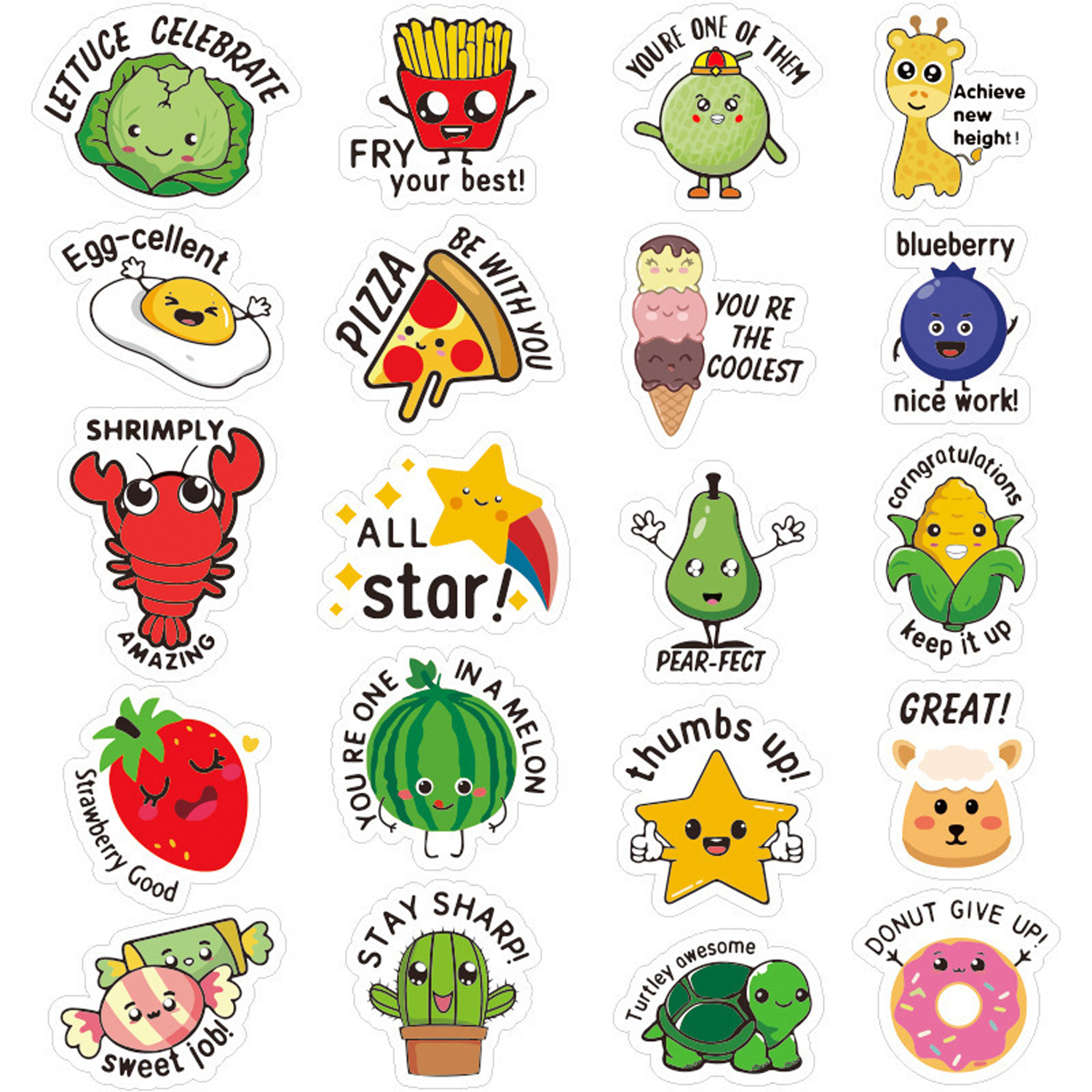 Waterproof Cartoon Stickers for Kids Classroom 10