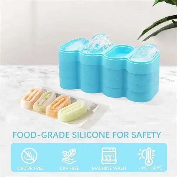 Silicone Popsicle Molds - Stackable Design 1
