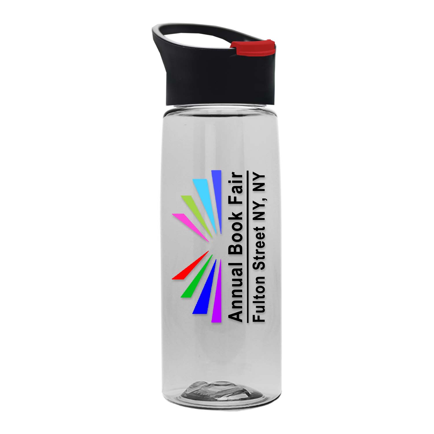 The Flair - 26 oz. Transparent Tritan Bottle with Pop-up and Digital Imprint 7
