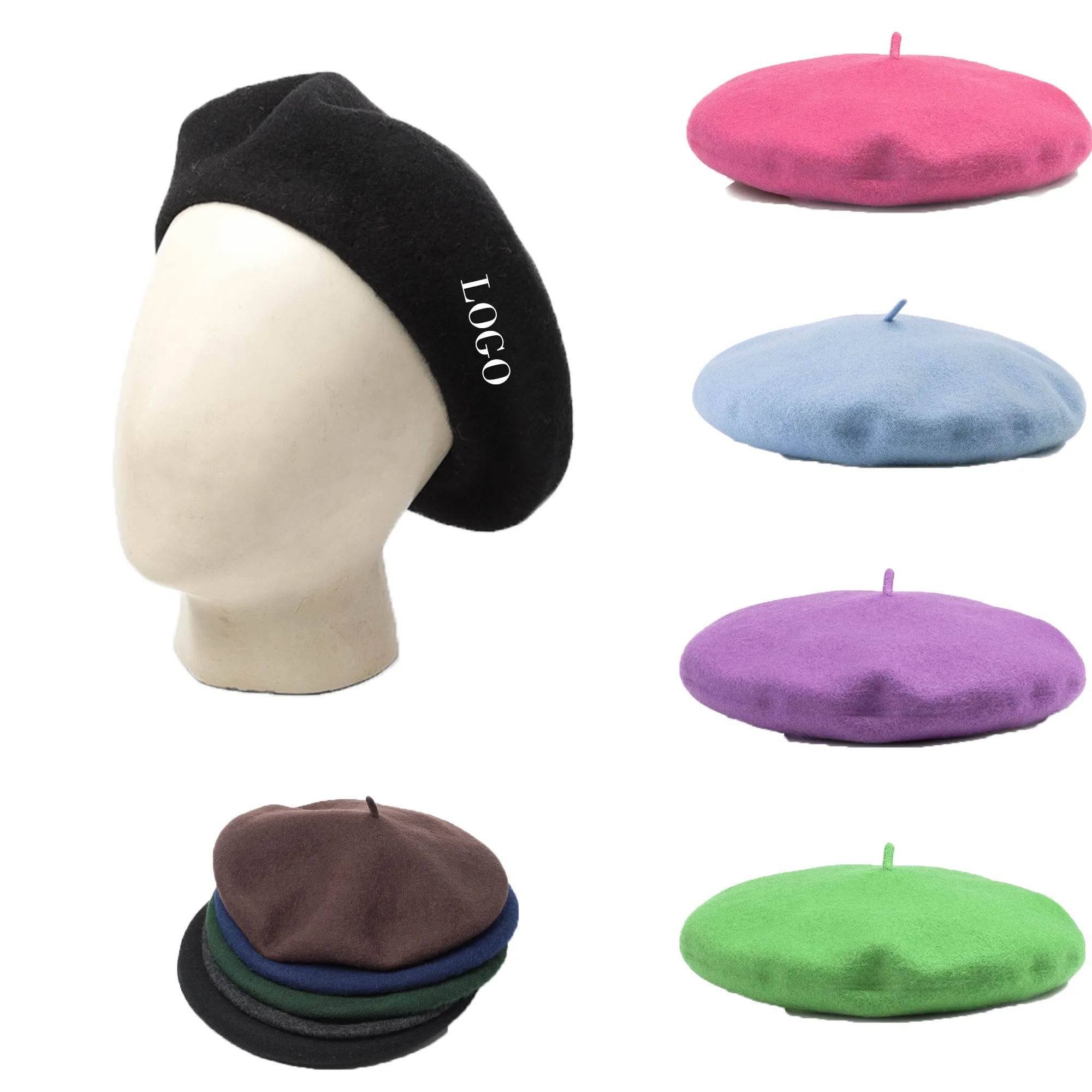 Thickened Fashion Wool Beret 2