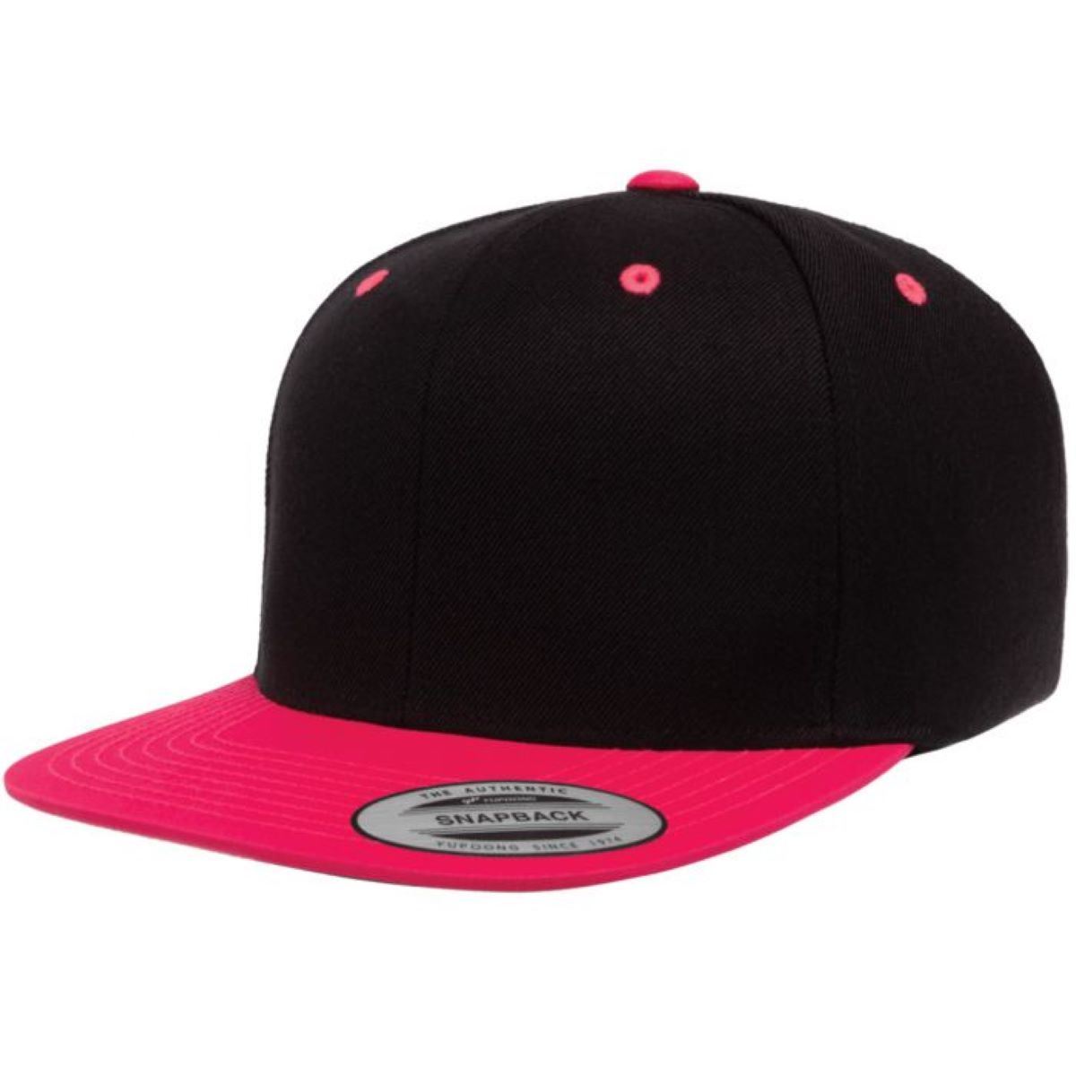 Yupoong 6089M YP Classics Premium Flat Bill Snapback Hat with Embroidery 20