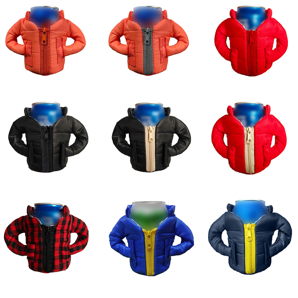 Beer Down Jacket Beverage Bottle Cup Sleeve Can Cooler 5