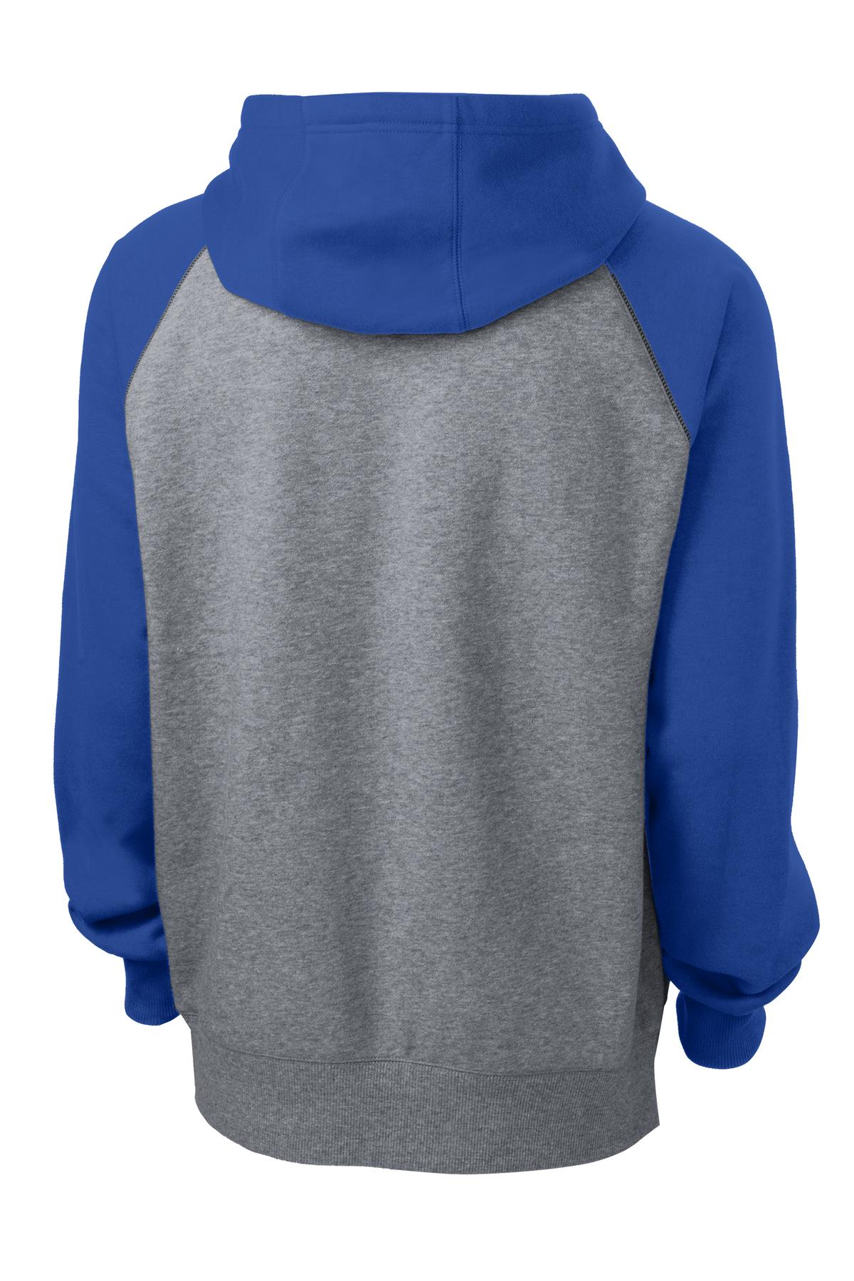 Sport-Tek Raglan Colorblock Pullover Hooded Sweatshirt. ST267 16
