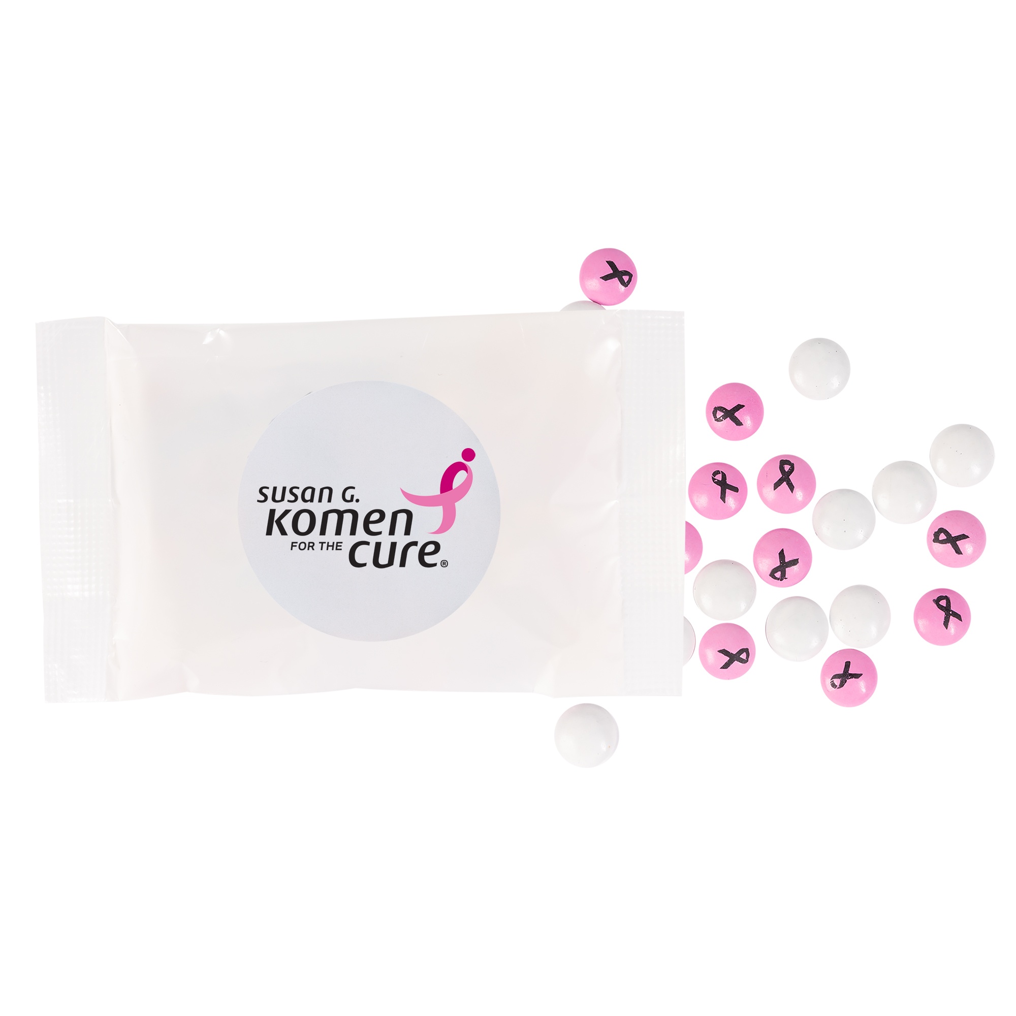 1oz. Goody Bags - Chocolate Buttons Imprinted 2