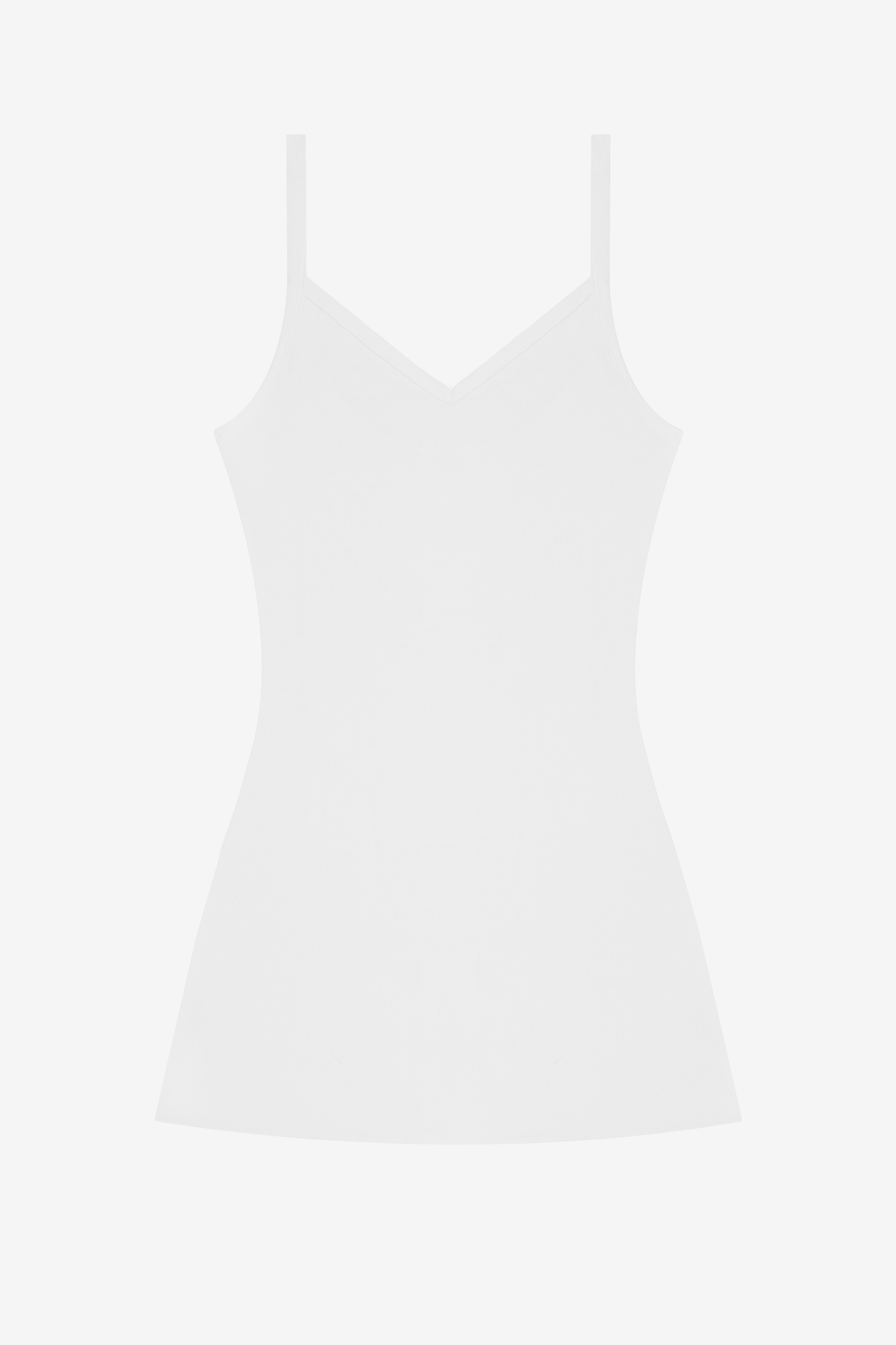 14/1 RIB SPAGHETTI V-NECK DRESS 3