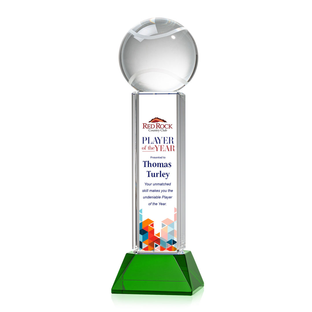 Tennis Ball VividPrint™ Award on Stowe - Green 4