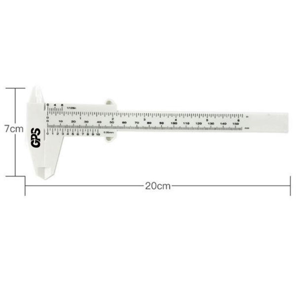 7 7/8 " Mini Plastic Vernier Caliper 2
