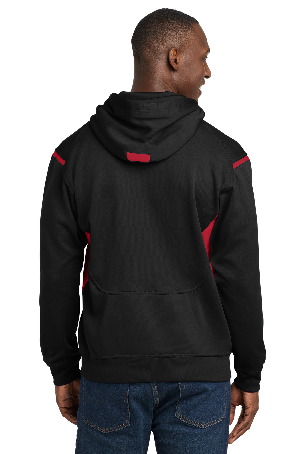 Sport-Tek Tech Fleece Colorblock Hooded Sweatshirt. F246 38