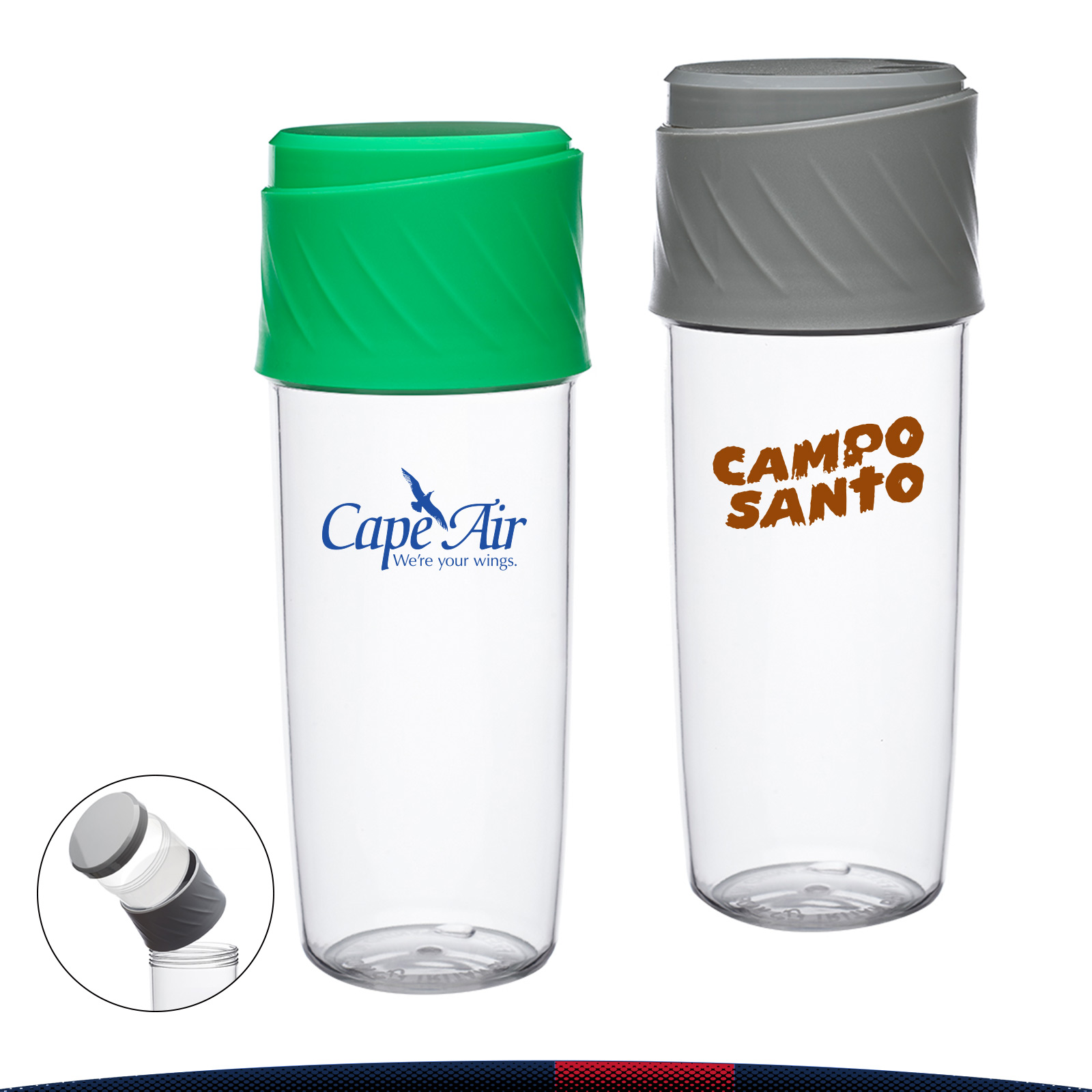 Ceskle Plastic Water Bottle - 16 OZ. 2