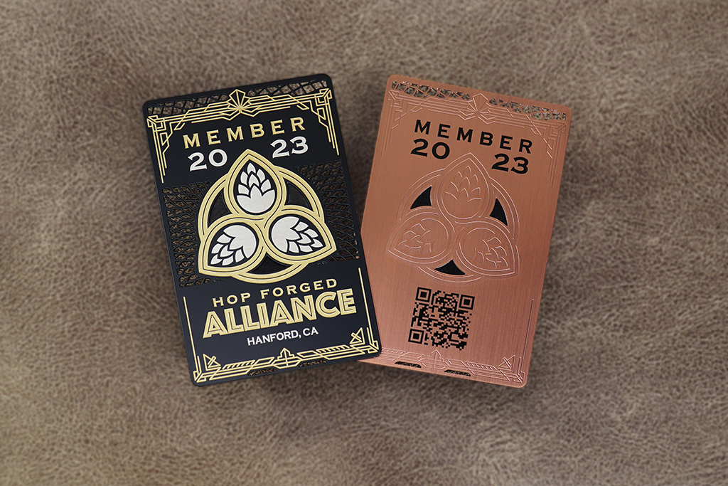 Copper Finish Metal Business Cards 4