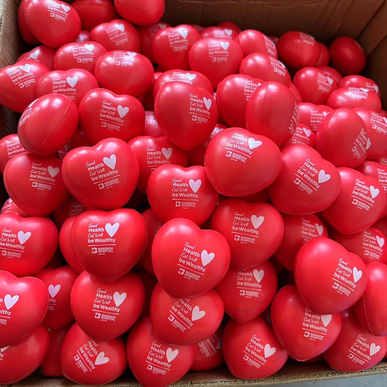 Heart Shape Stress Ball, custom stress ball with logo imprint 2
