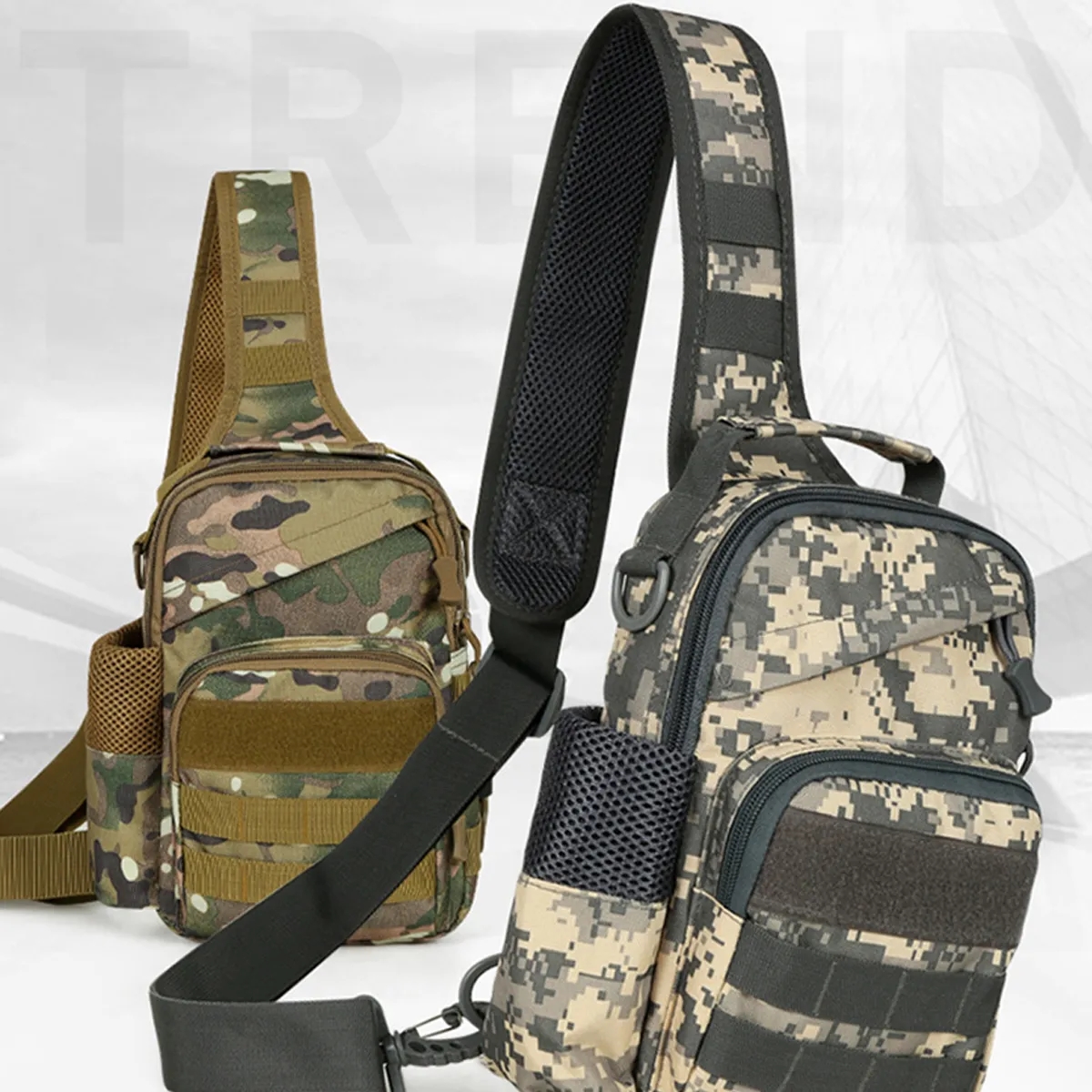 Tactical Outdoor Sling Crossbody Lure Bag W/ USB Port 6