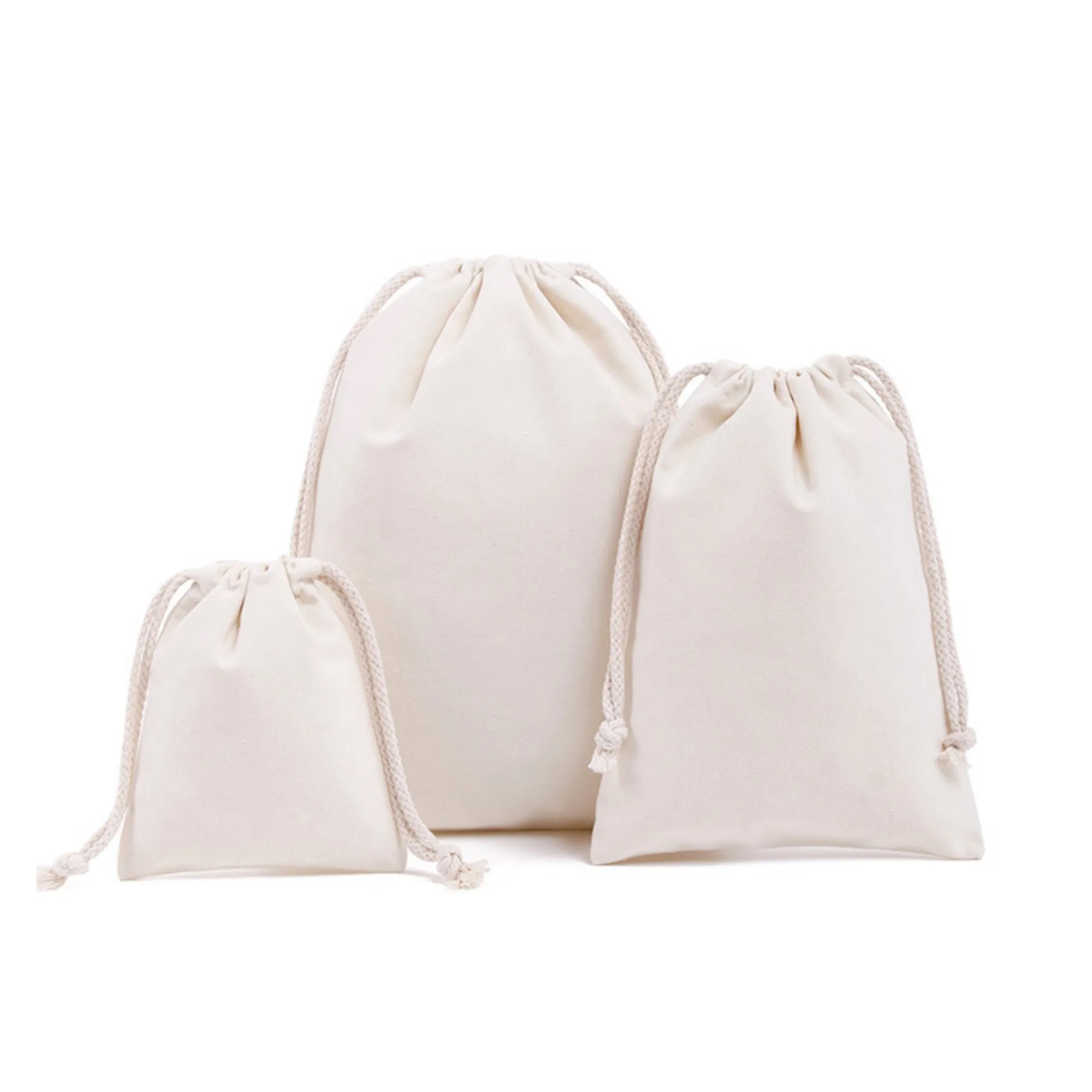 EcoFriendly Drawstring Cotton Muslin Bag 5