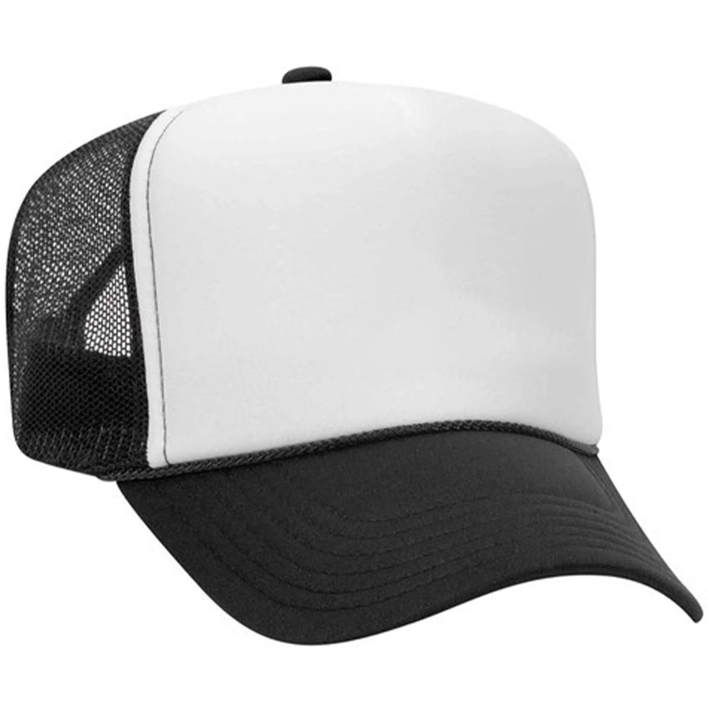 OTTO 5 PANEL HIGH CROWN MESH BACK TRUCKER HAT 25