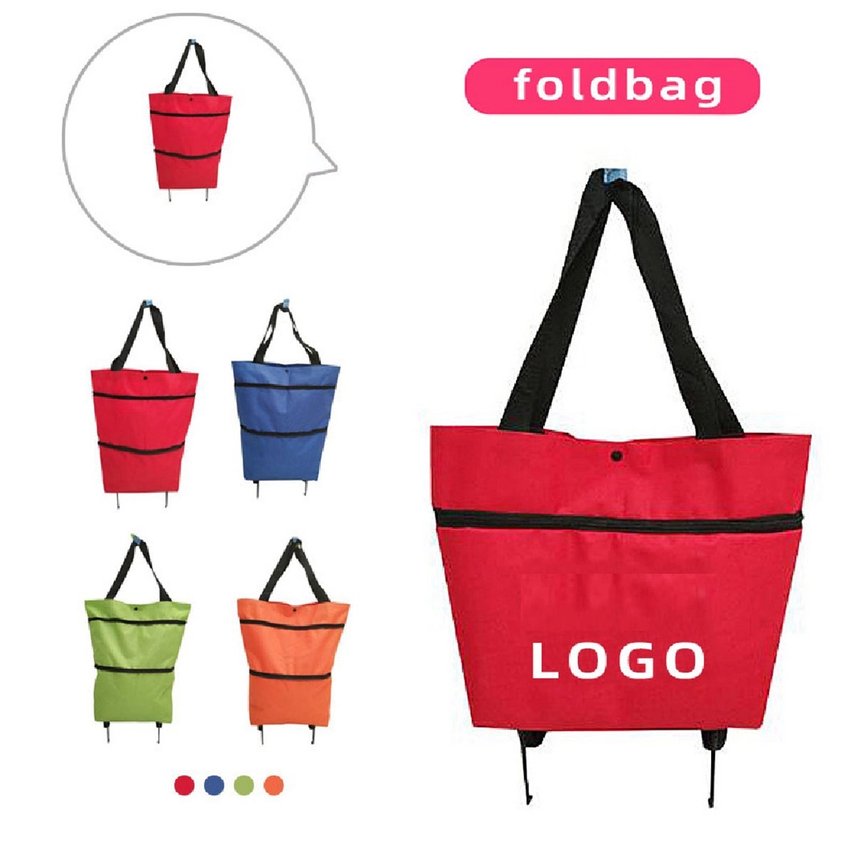 Reusable Grocery Bags Foldable Large 3