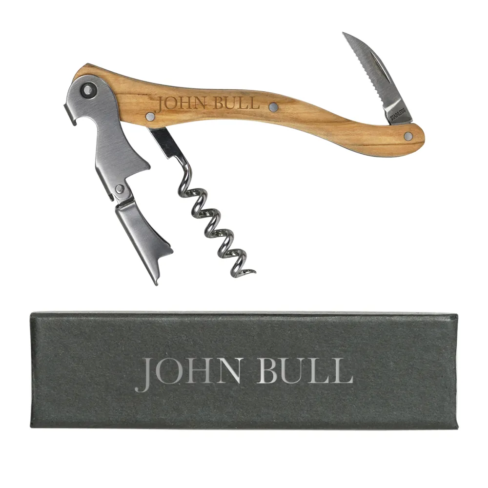 Olea Waiter's Corkscrew with Olivewood Handle 10