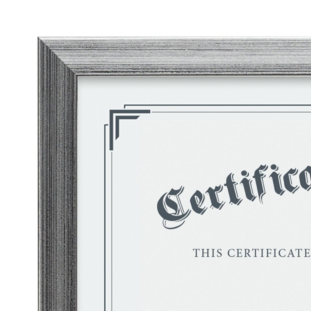 Calais Certificate Frame - Silver 2