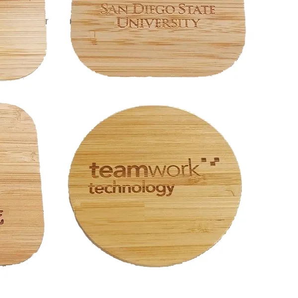 Bamboo Round Wireless Charger 8