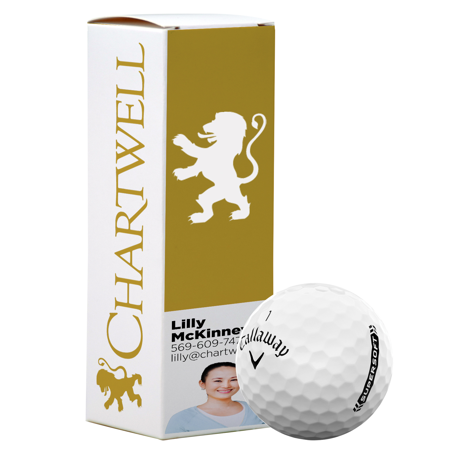 Callaway Super Soft Golf Ball in Custom Three Ball Sleeve