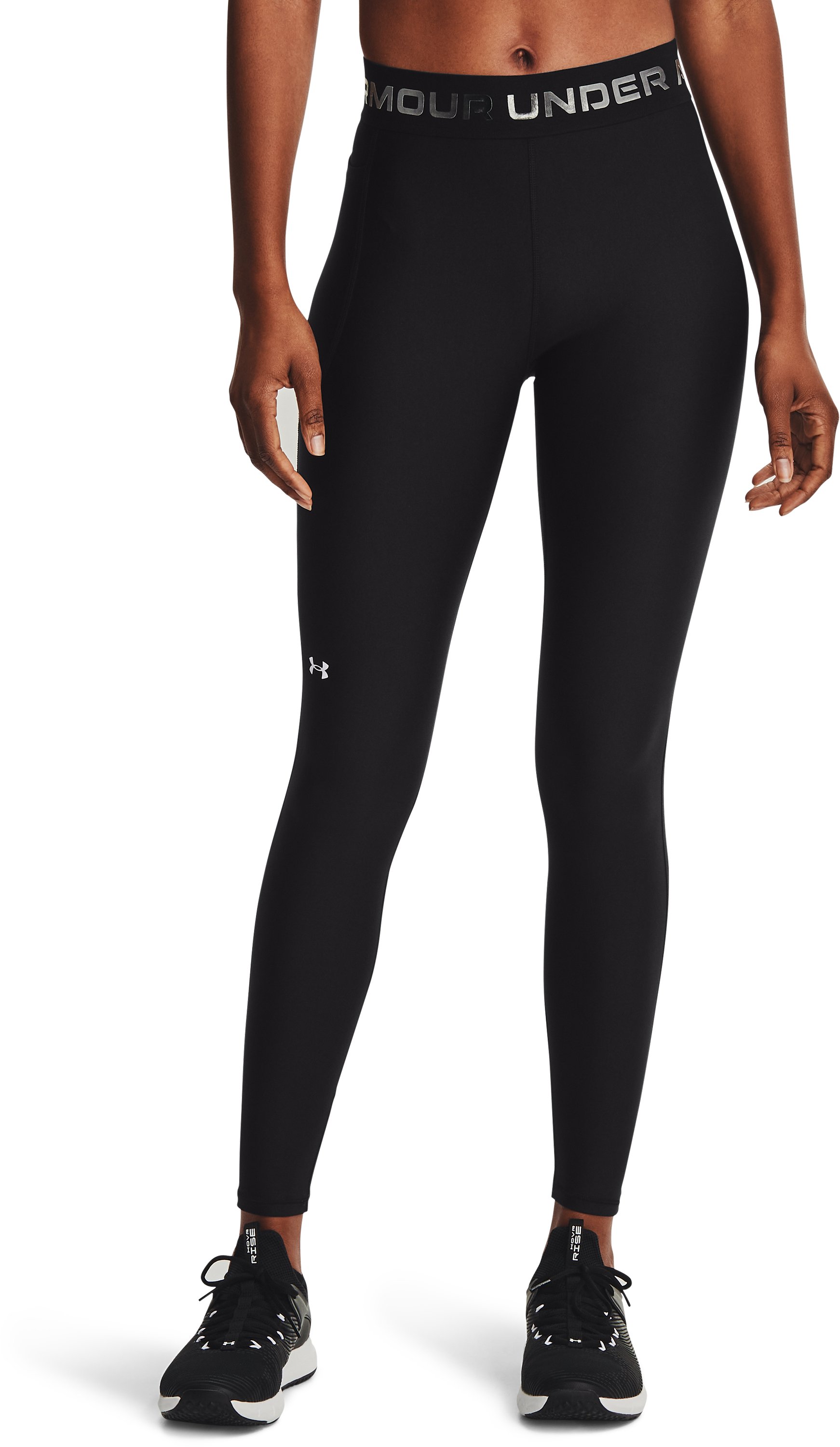 HeatGear Wordmark Waistband Women's Full-Length Leggings 2