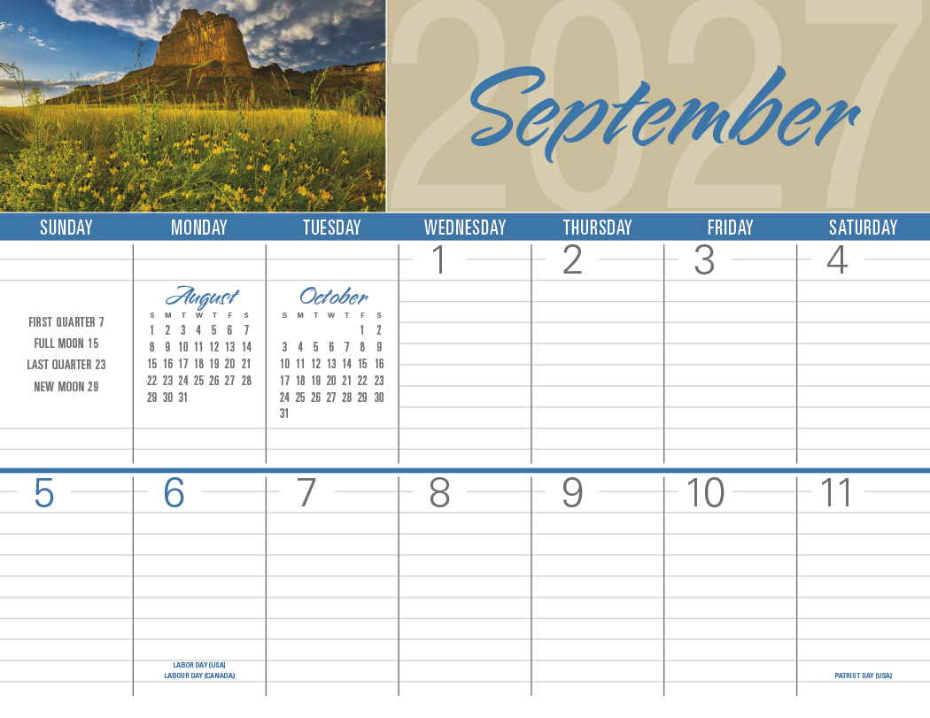 Triumph® Calendars Scenes of America Big Block Memo Calendar 78