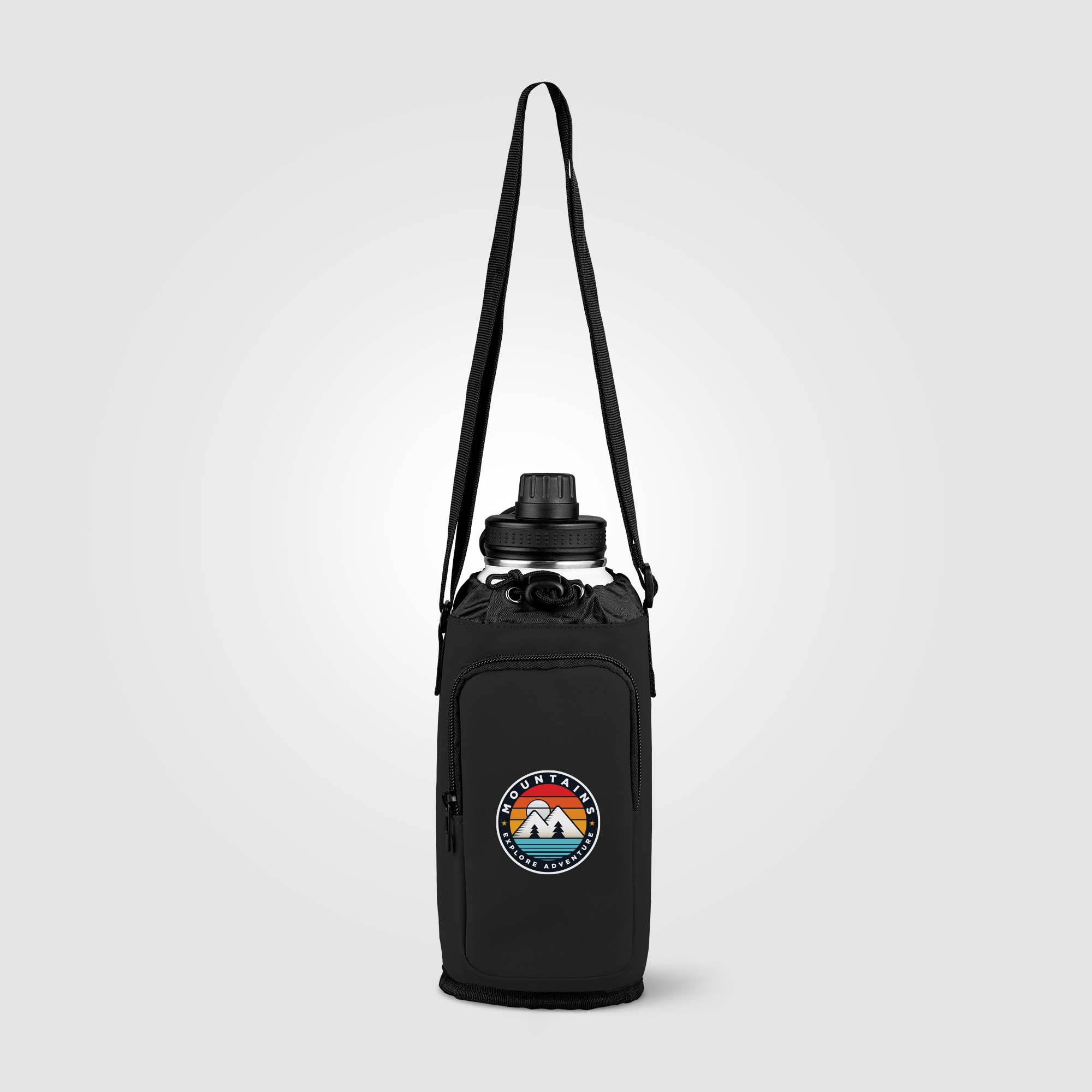 Malmö Recycled PU Zipper Pocket Bottle Bag - 60 oz 10