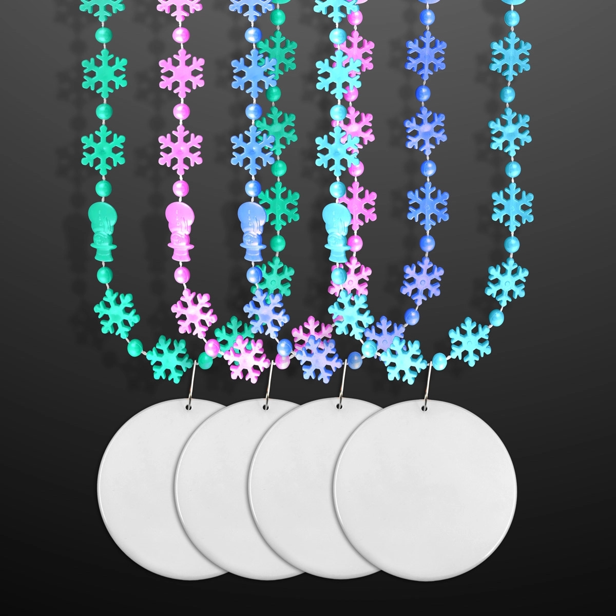 Winter Princess Snowflake Beads with Medallion(NON-Light Up) 2