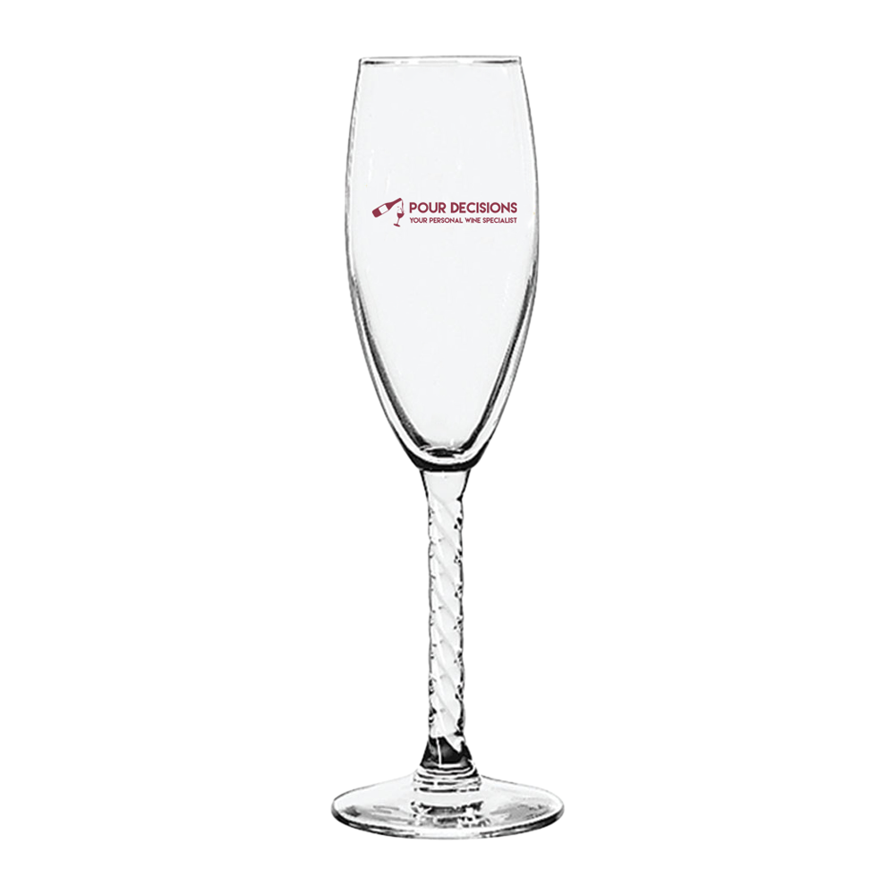 5.75oz. Twist-Stemmed Champagne Flute 1