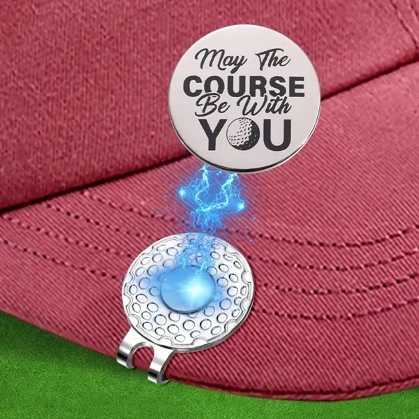 Silver Magnetic Golf Ball Marker Hat Clip 2