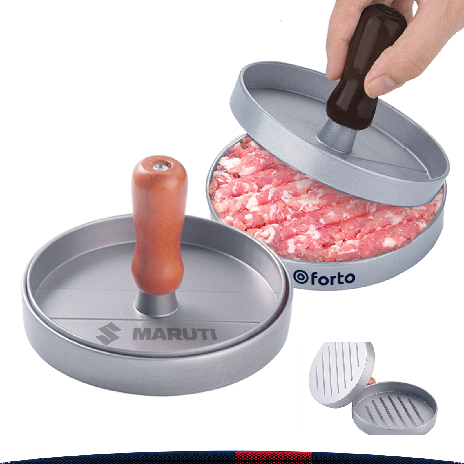 Coolate Hamburger Meat Press Mold 3