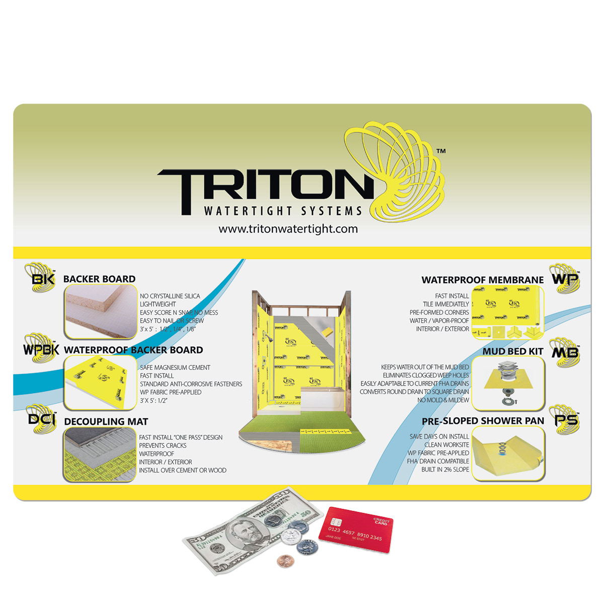 Origin'L Fabric Heavy Duty Fabric Counter Mat-13"x19"x1/4"