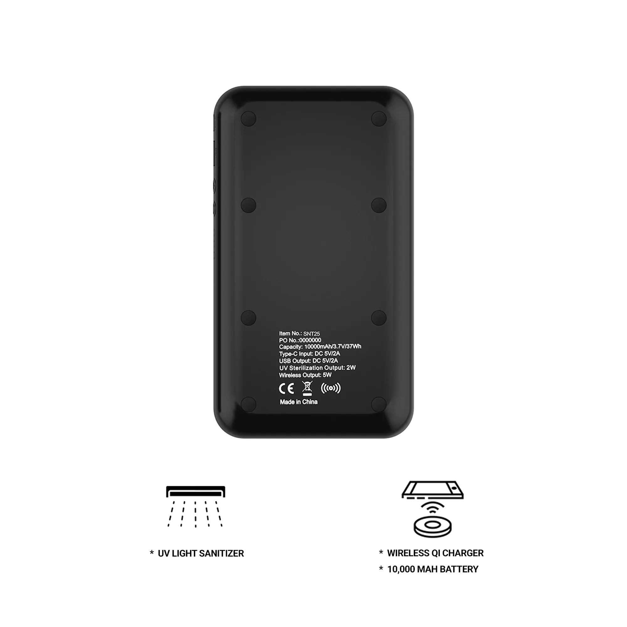 Samson Wireless Powerbank with UV Sterilizer 10,000Mah 6