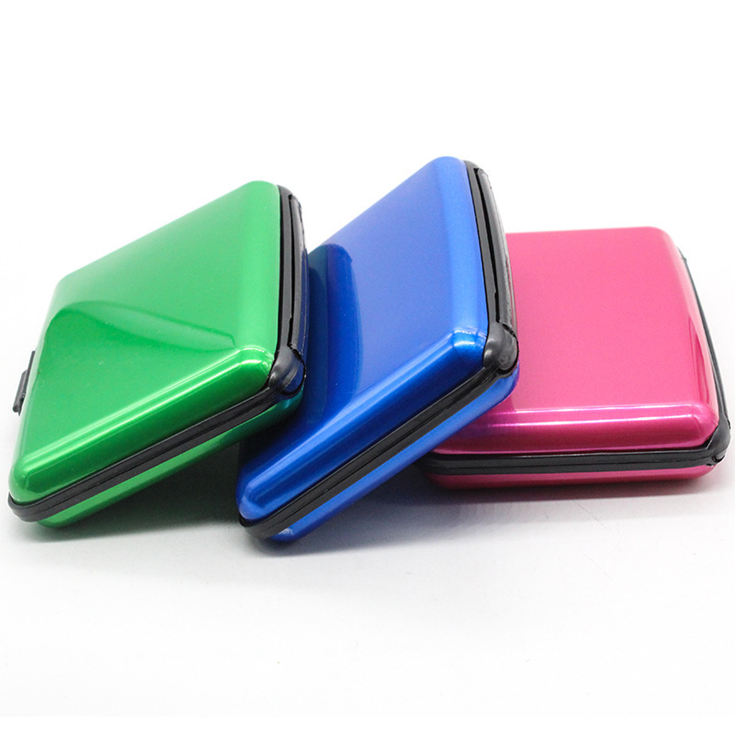 Aluminum Rfid Shielded Color Wallet Credit Card Holder 2