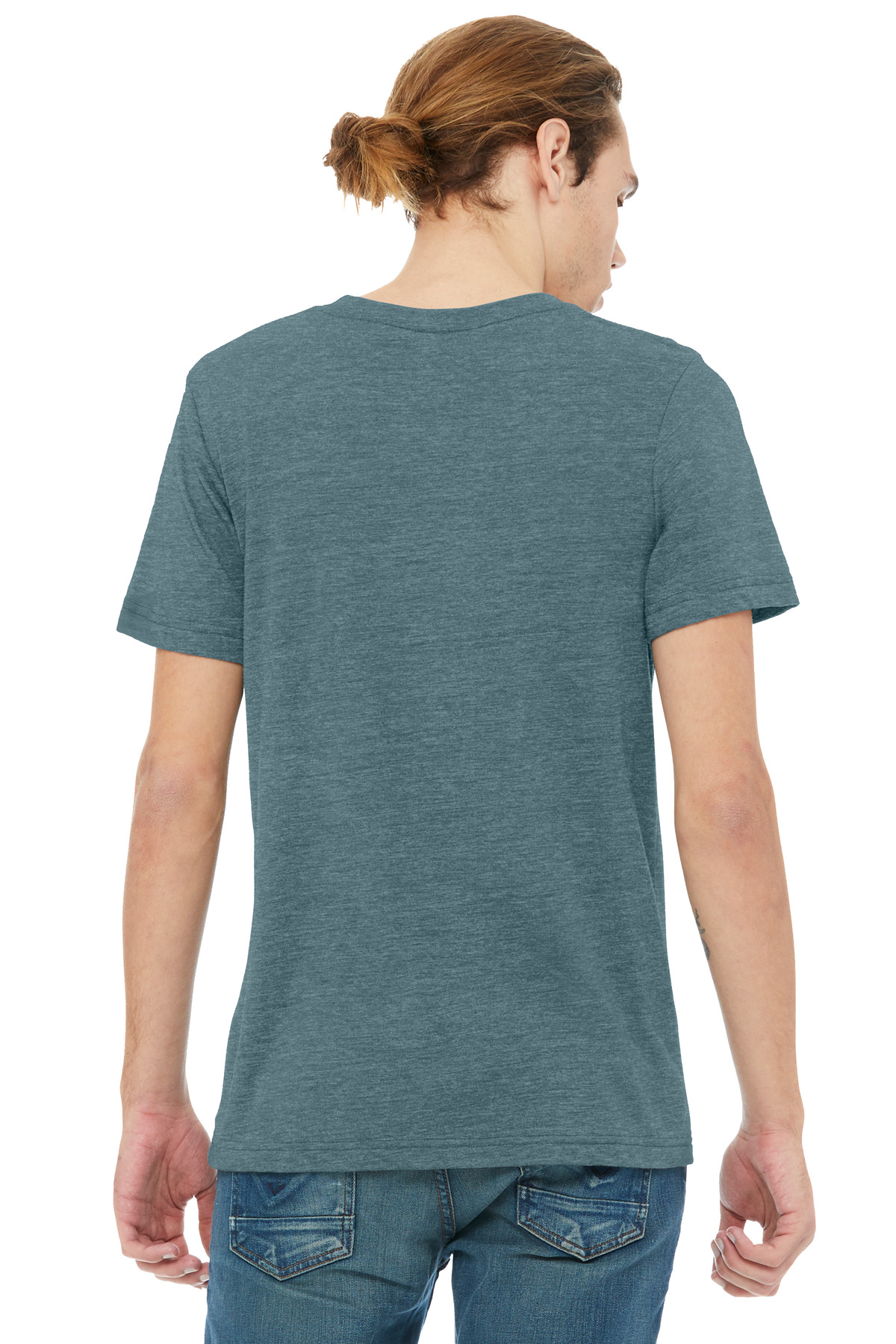 BELLA+CANVAS Unisex Heather CVC V-Neck Tee BC3005CVC 37
