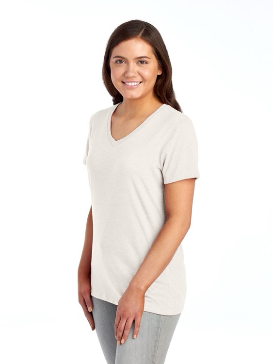 JERZEES Premium Blend Combed Ring-Spun Ladies' V-Neck T-Shirt 36