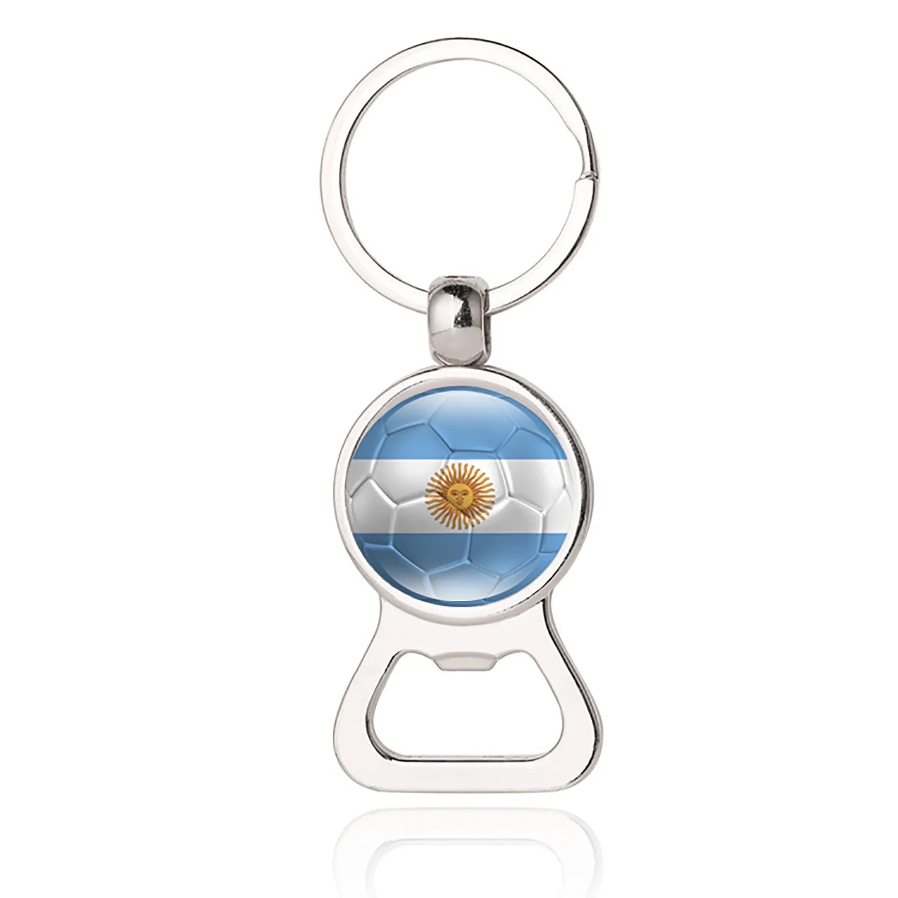 Metal Round Bottle Opener Keychain 6