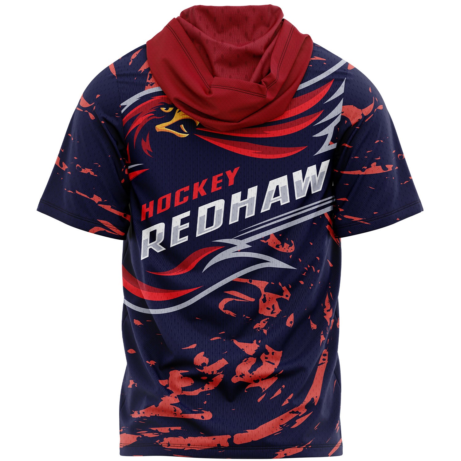 Unisex 160 GSM Birdseye Mesh Performance Short Sleeve Hoodie 3