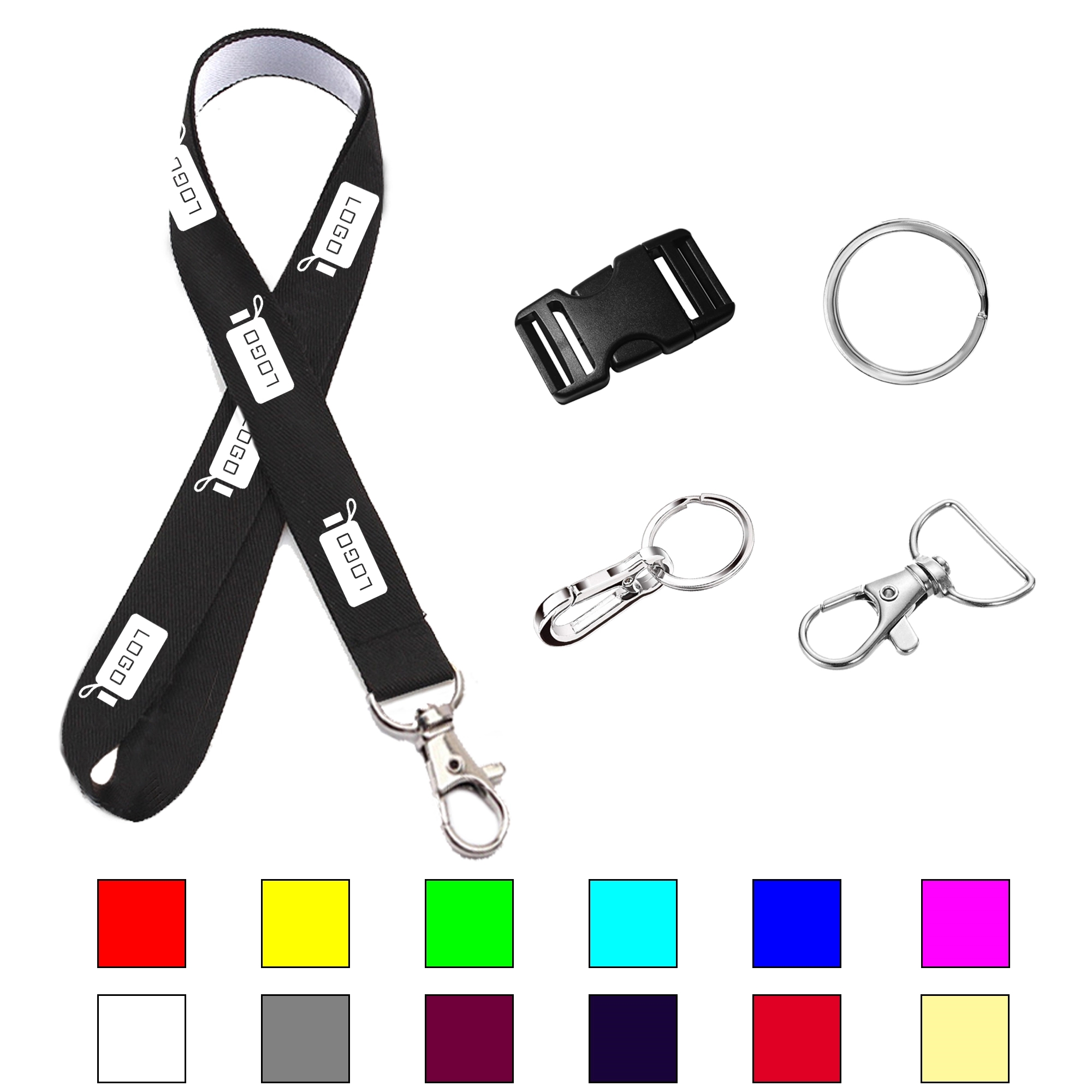 Custom Dye Sublimation Polyester Lanyard 2