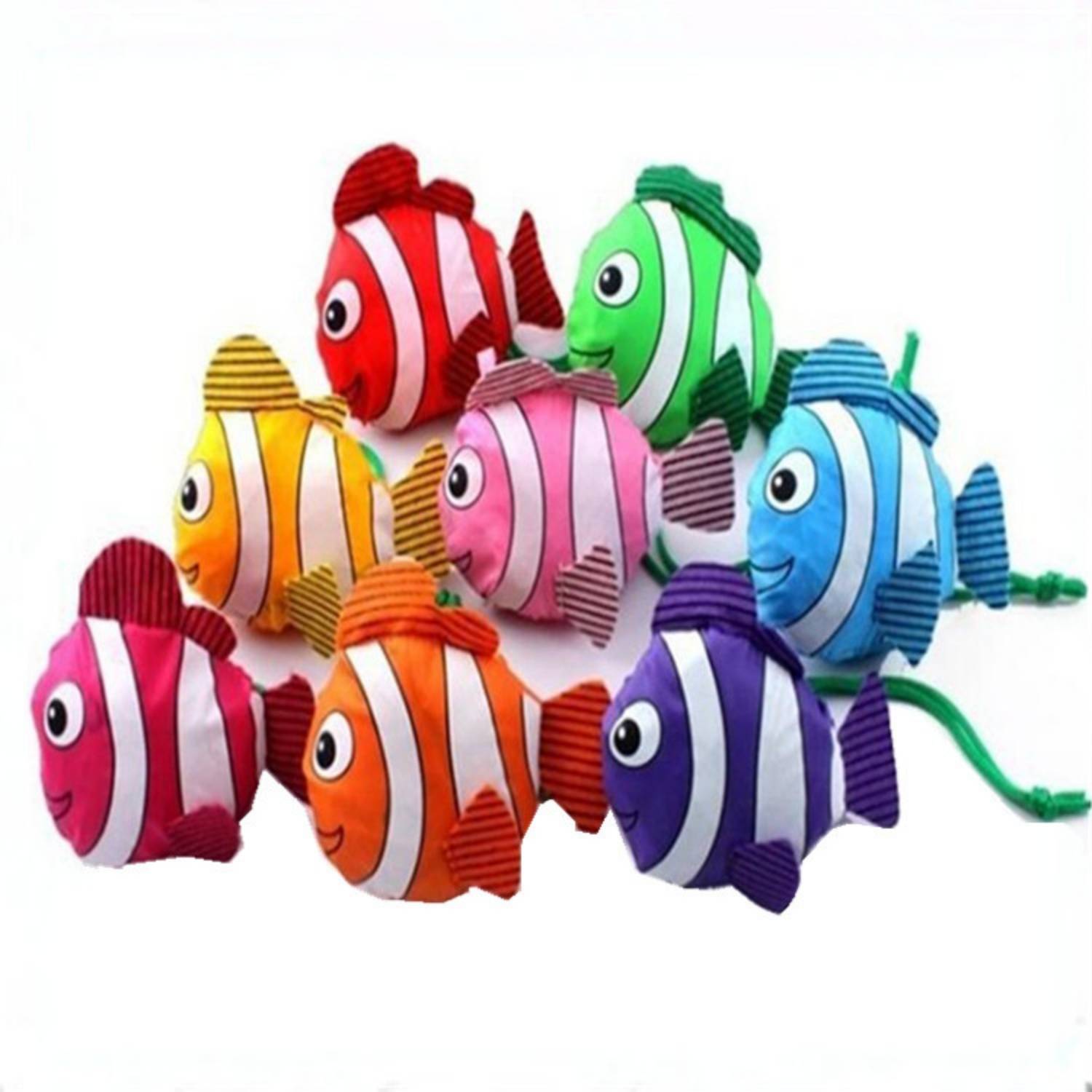 Foldable fish grocery tote bags 4