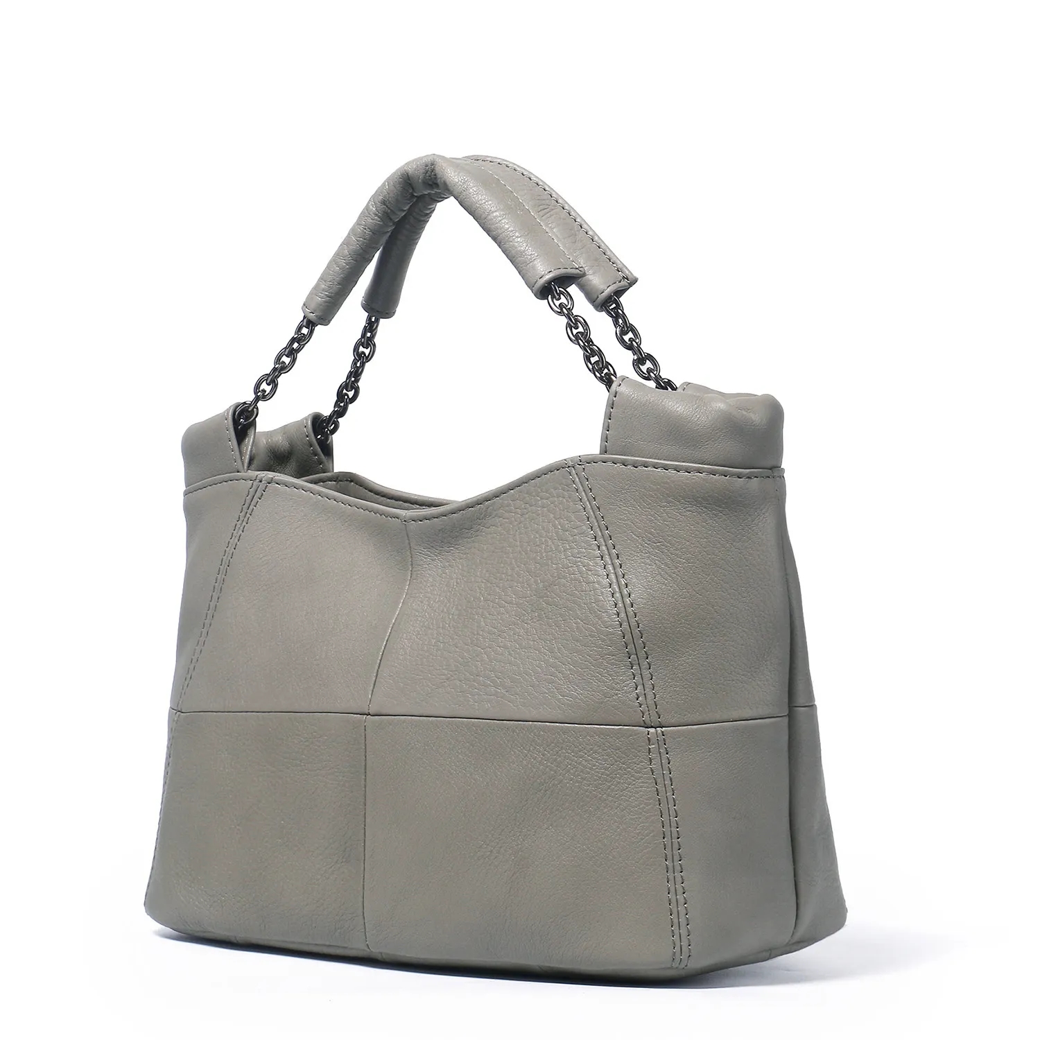 Genuine Leather Chain Handle Bag 13