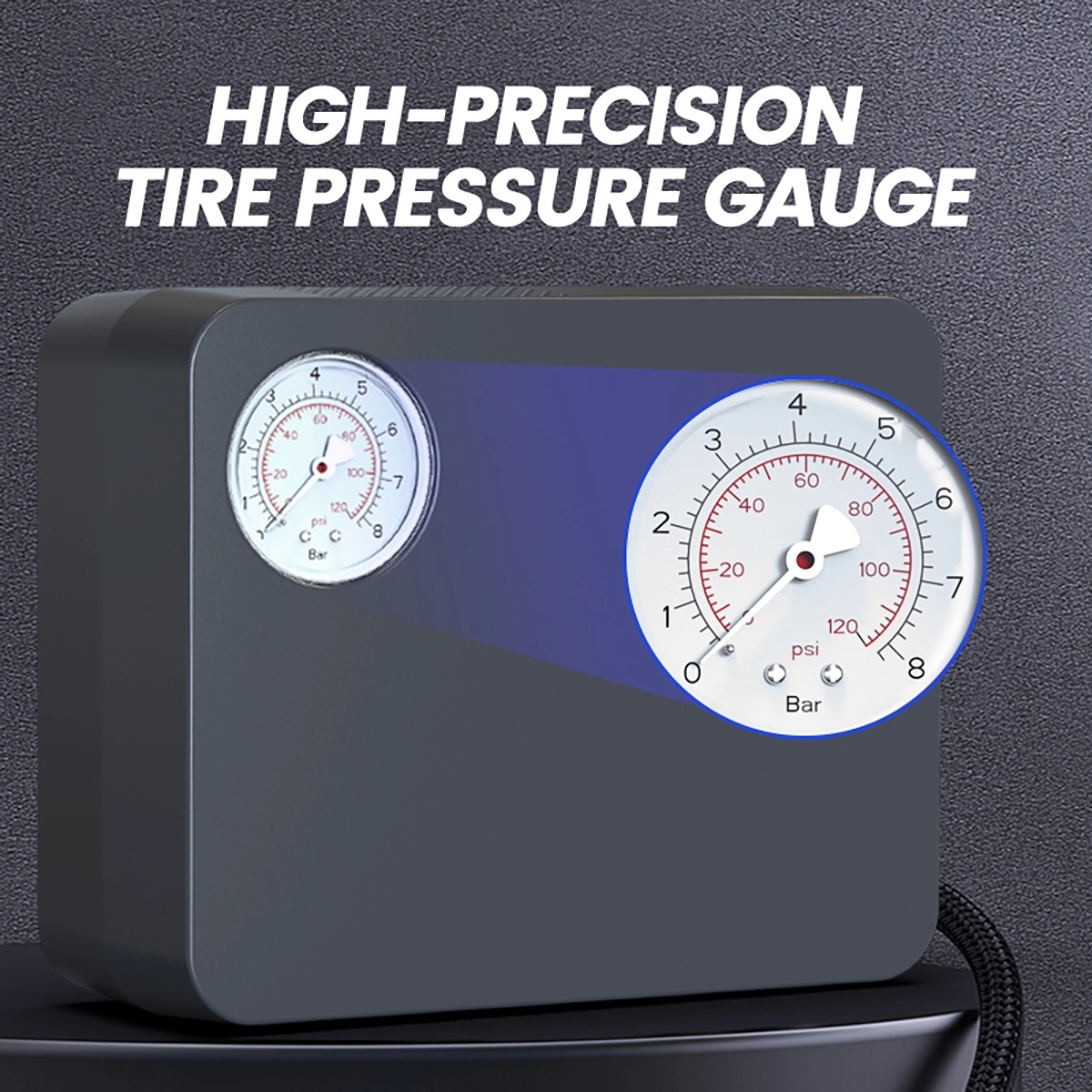 Portable Auto Air Pump Compressor Tire Inflator 3