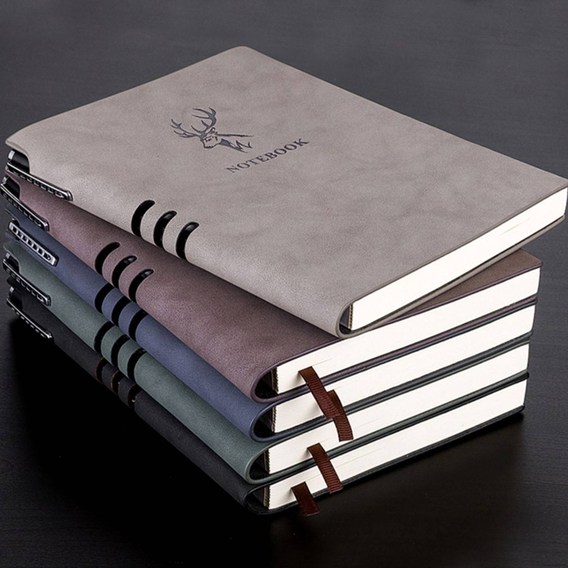 Leather Writing Notebook And Pen Gift Set 4