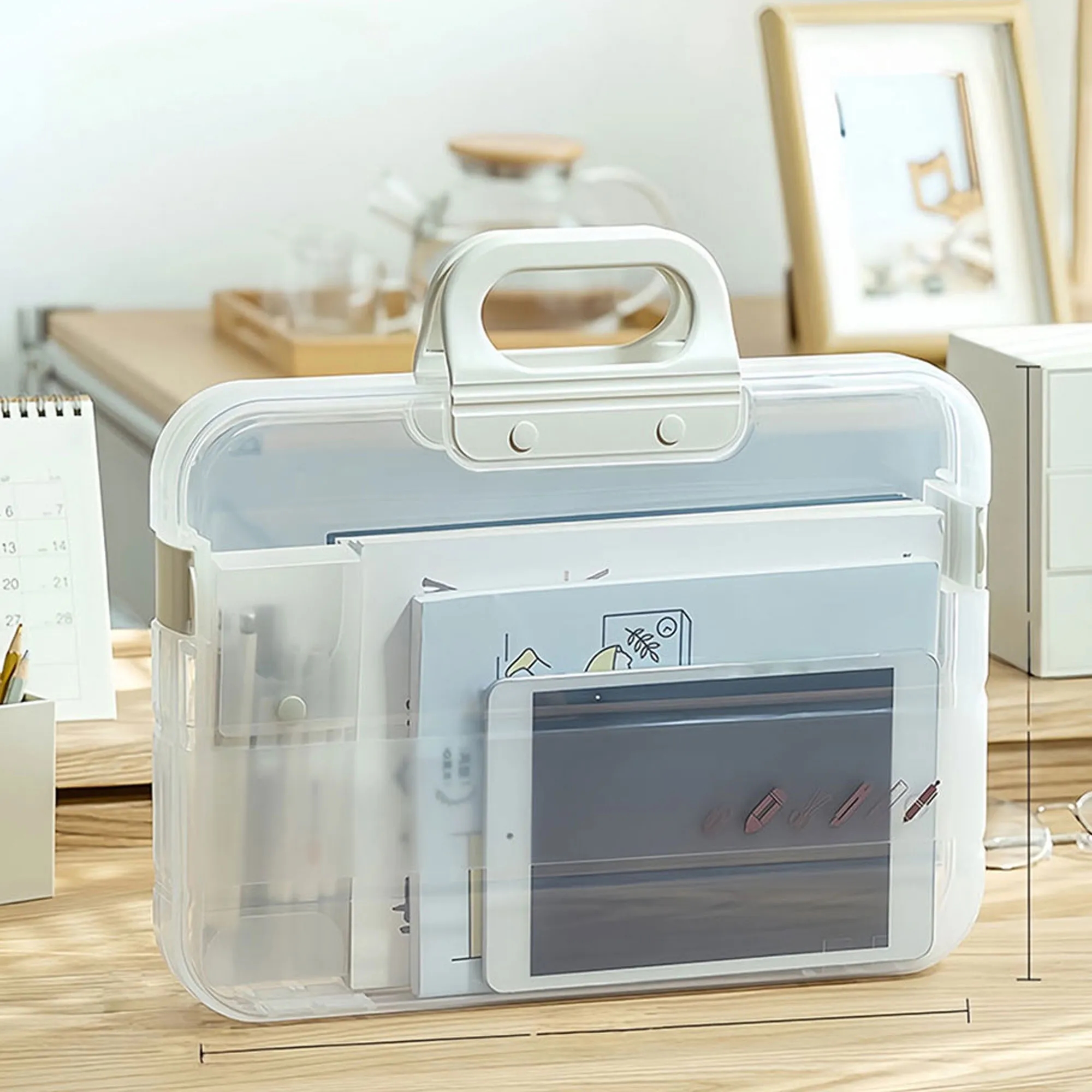 Double Lock Portable Document Folder With Waterproof Design 6
