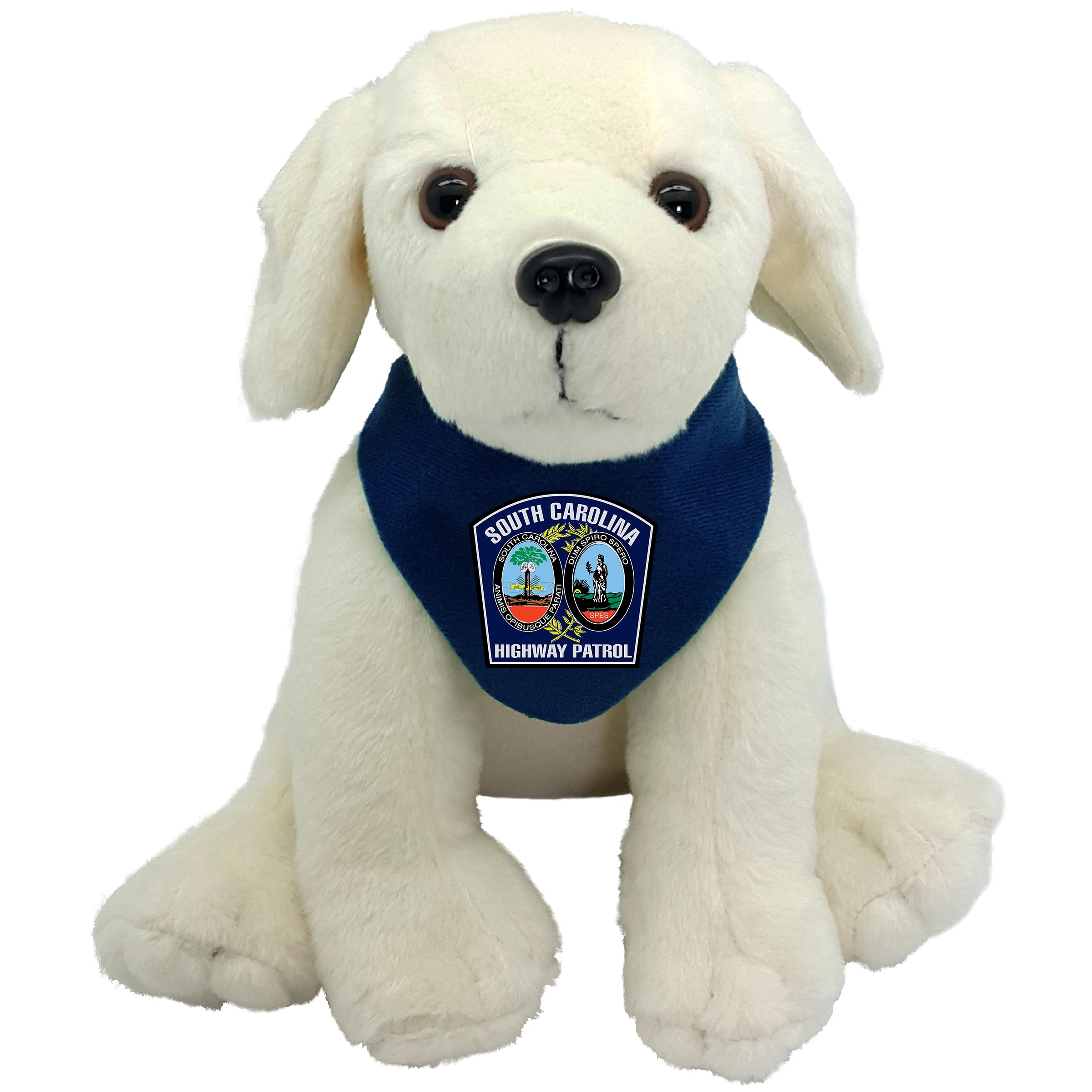 8" Medium Sitting Dog - Beige Lab