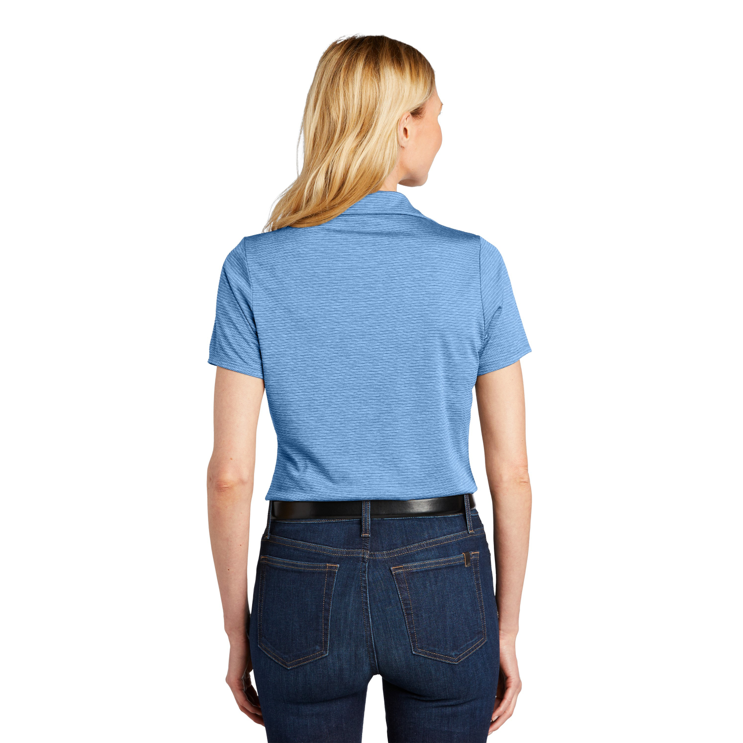 Port Authority Ladies Shadow Stripe Polo w/ Screen Print 3