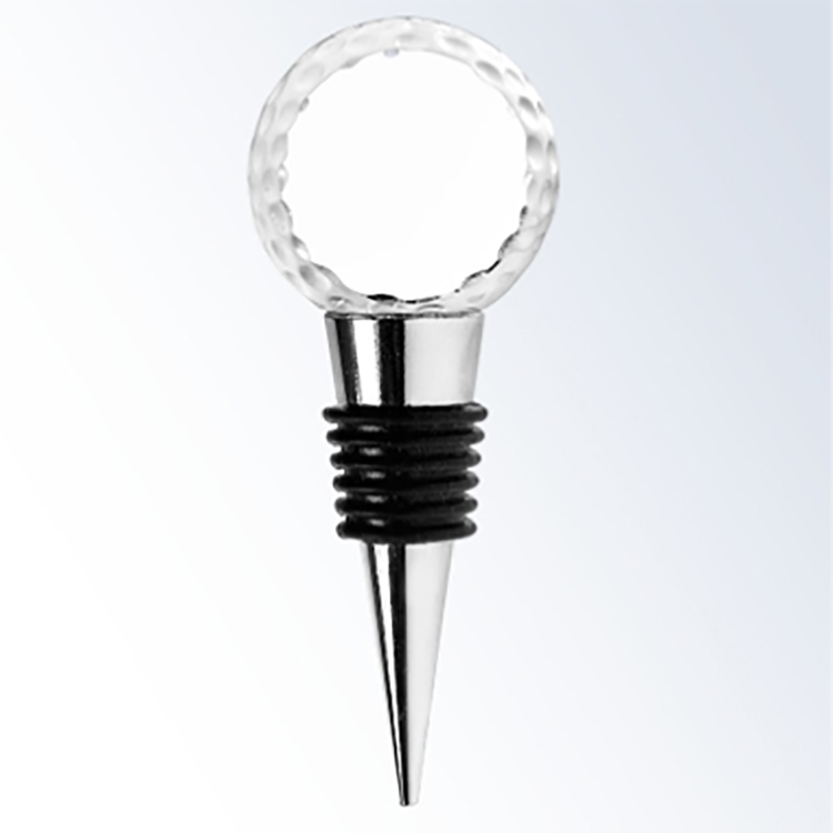 Optical Crystal Wine Stopper - Golf 1