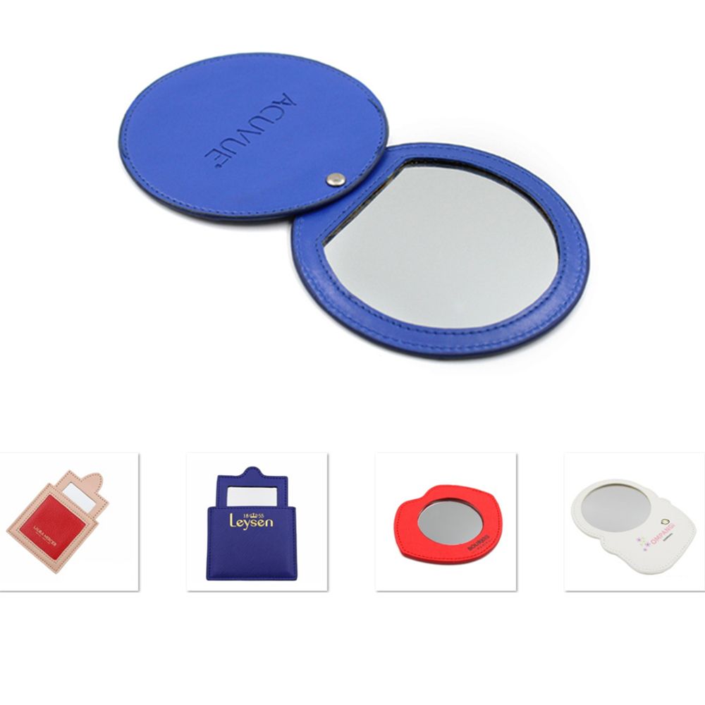 Swivel Make Up Mirror w/Leather Case 2
