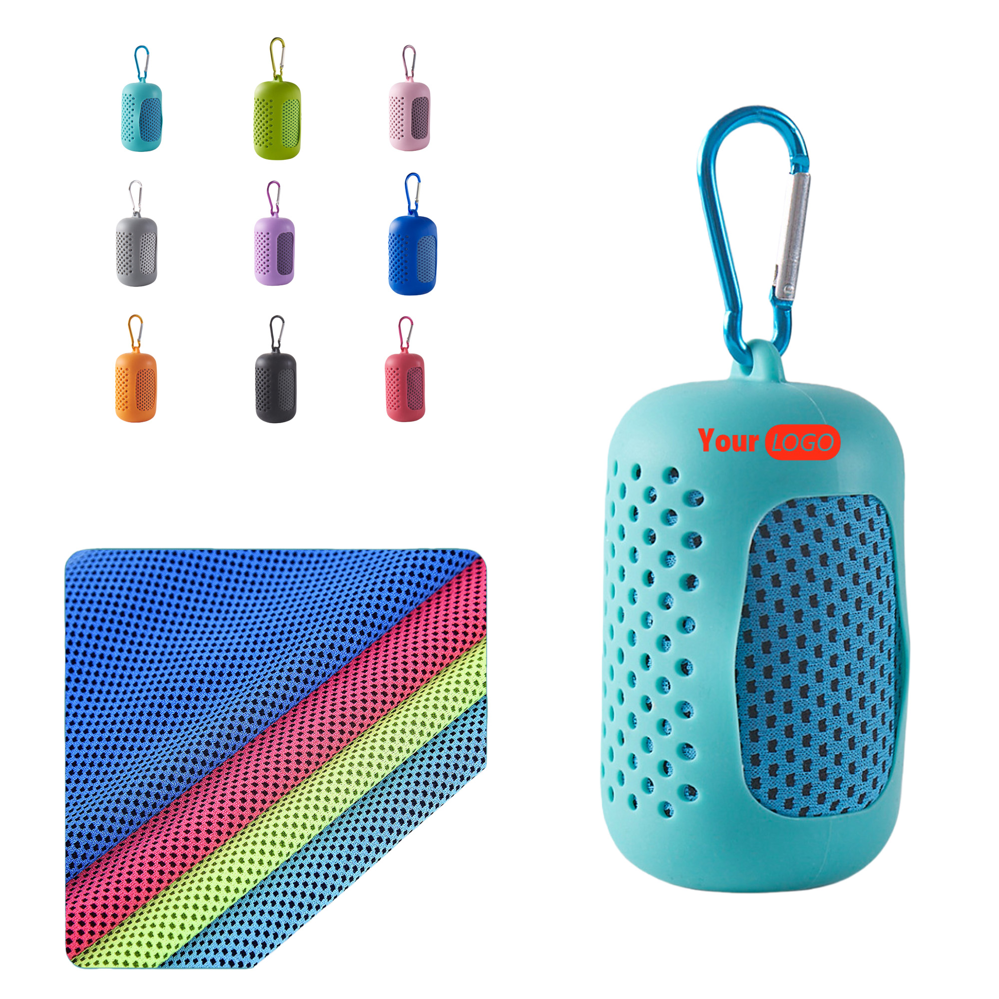 Portable Cooling Quick Dry Towel with Storage Case 2